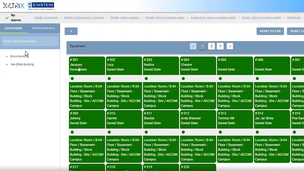 Xiltrix Alarm Escalation Paths