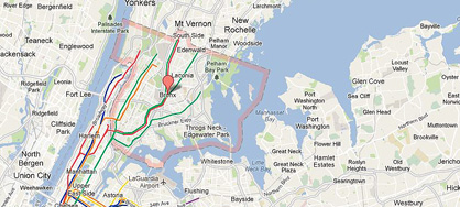 bronx map