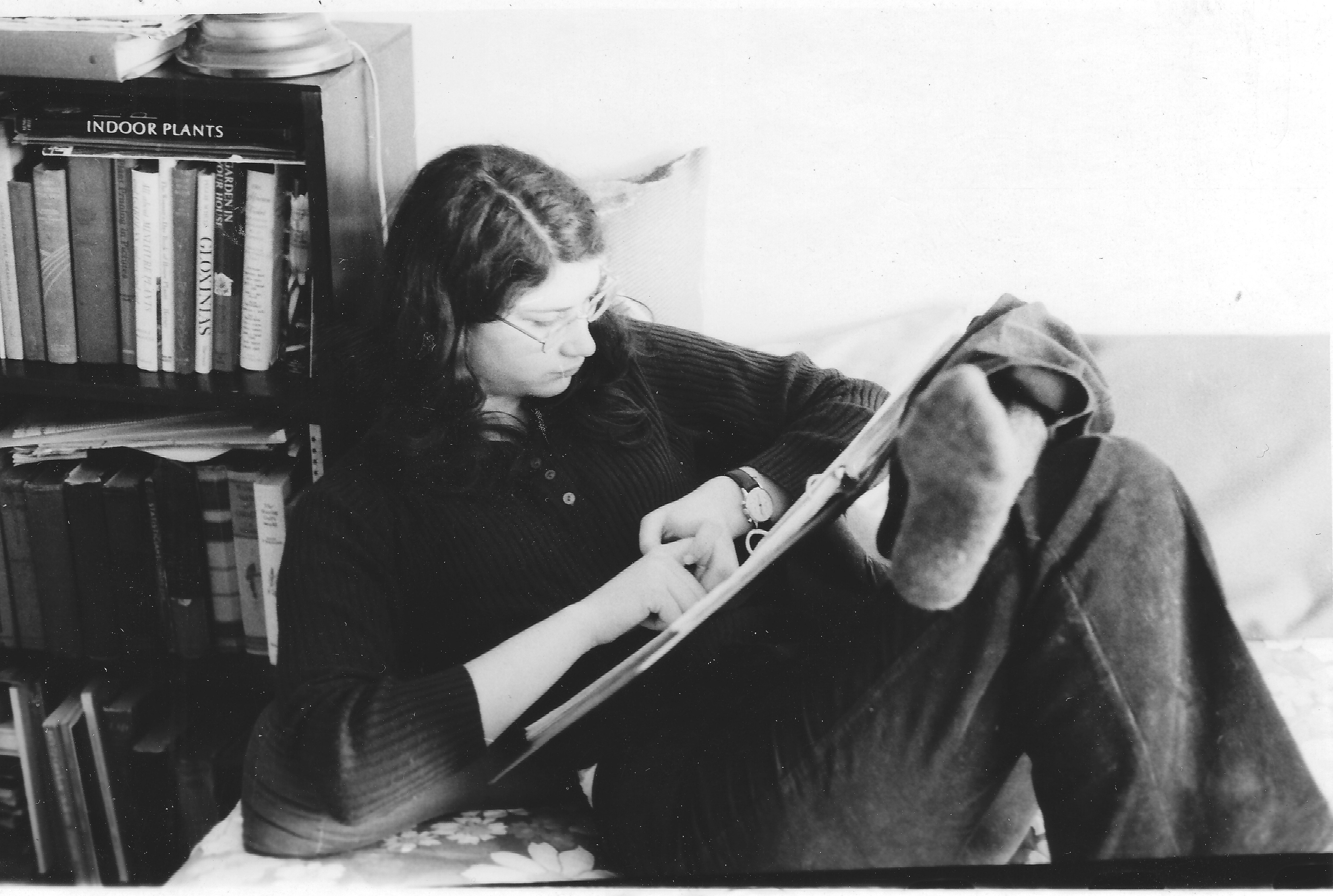 Dr. Muschel studying at Einstein