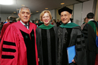 Dean Spiegel with Dr. Elizabeth Nabel and Dr. Steven Safyer