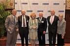 (L)Dean Spiegel, Ruth Gottesman(R) and members of the Class of 1959 - Drs. Louis Aledort, Evelyne Schwaber, Mark Reiss, Peter Barland