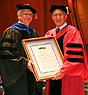 Dr. Carl Franzblau with Dean Allen M. Spiegel