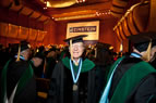 Melvin Shay, MD '59 and classmates marching at commencement