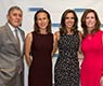 Dean Allen Spiegel with 2013 Spirit of Achievement Honorees (from left) Anne Wojcicki, Liz Lange and Dr. Francine Einstein