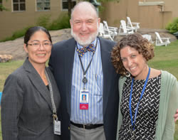 Ms. Chin with student affairs colleagues Drs. Stephen Baum and Allison Ludwig