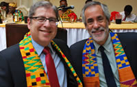 Drs. Edward R. Burns, executive dean at Einstein and Andrew Racine, senior vice president at Montefiore