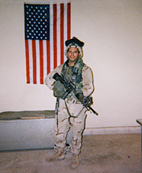 Ed Manning during his deployment in Iraq