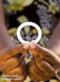 Monthly vaginal ring developed by the International Partnership for Microbicides, which Dr. Chrisman helped to evaluate in her work with USAID
