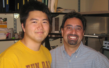 Sung-Min with his Einstein mentor, Dr. Kamran Khodakhah