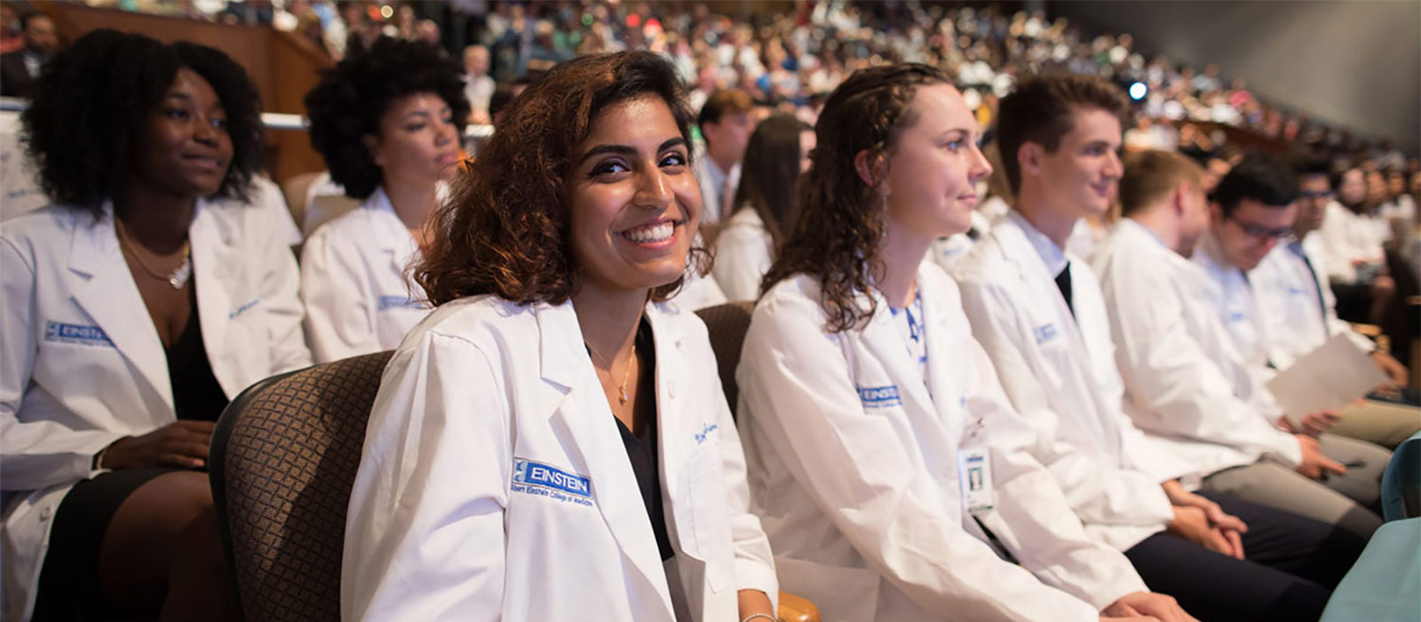 On Becoming a Physician: New Einstein Students Receive White Coats and Stethoscopes