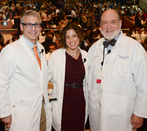 Deans of students, from left, Drs. Josh Nosanchuk, Allison Ludwig and Stephen Baum