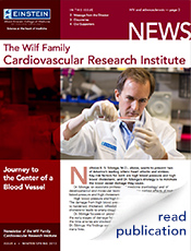 Wilf Family Cardiovascular Research Institute Newsletter 2013