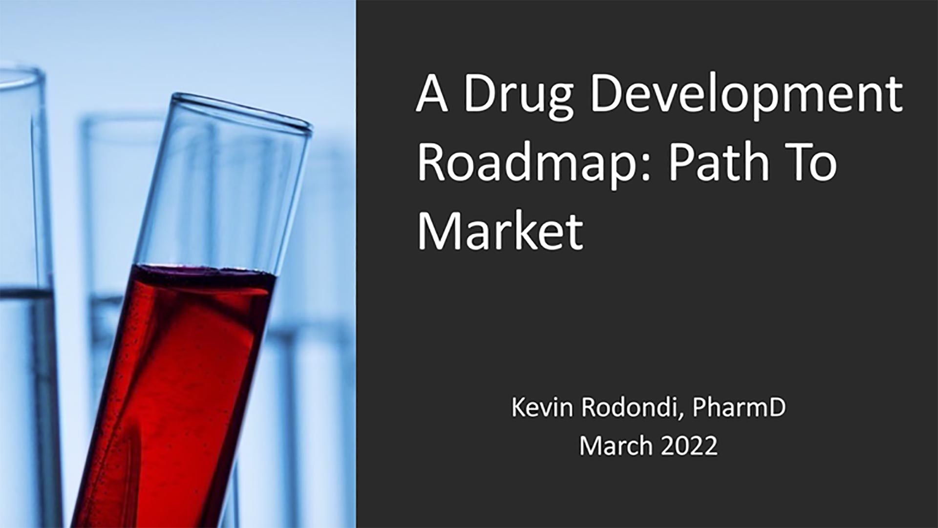 A Drug Development Roadmap: A Road To Market