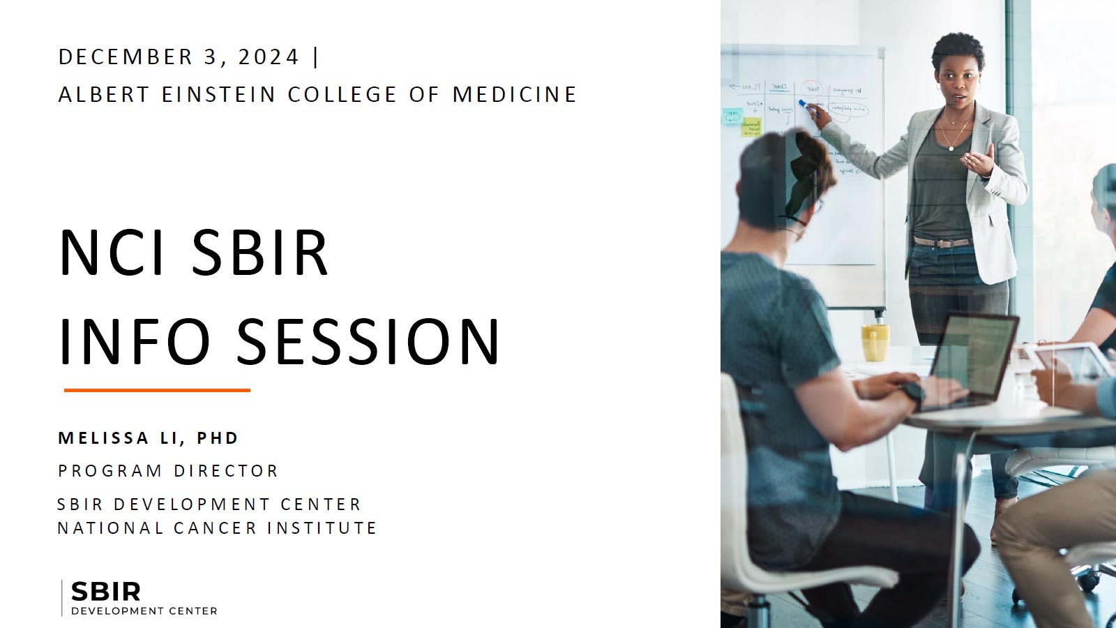 Advancing Your Career With NCI SBIR's
Mentor And Trainee Connections Hub Program
(MATCHUP)