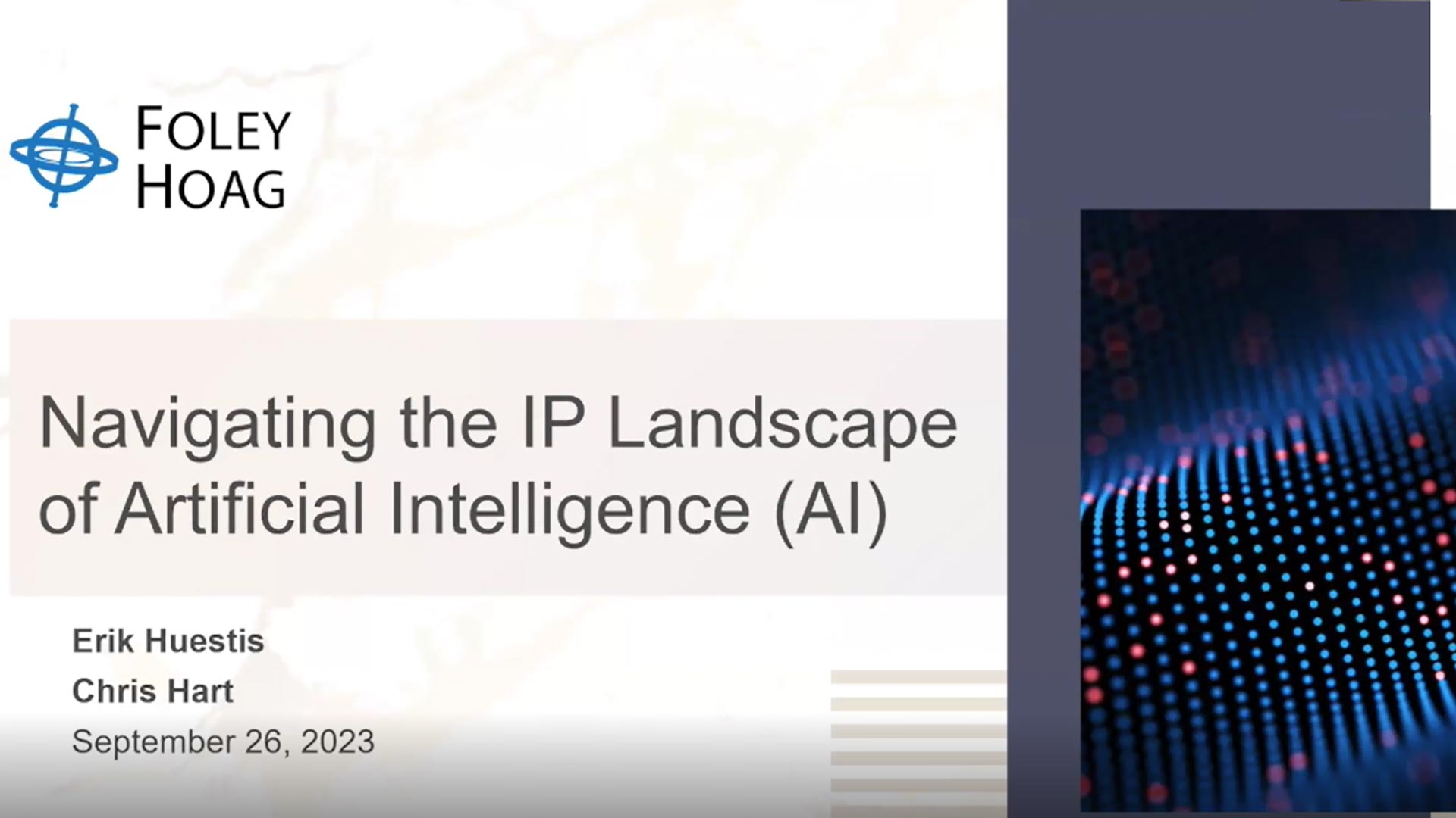 Navigating IP Landscape of Artificial Intelligence