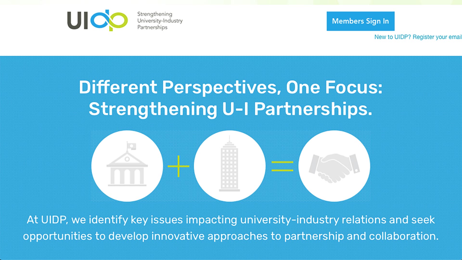 Orientation To Resources And Services Available At University-Industry Demonstration Partnership (UIDP)