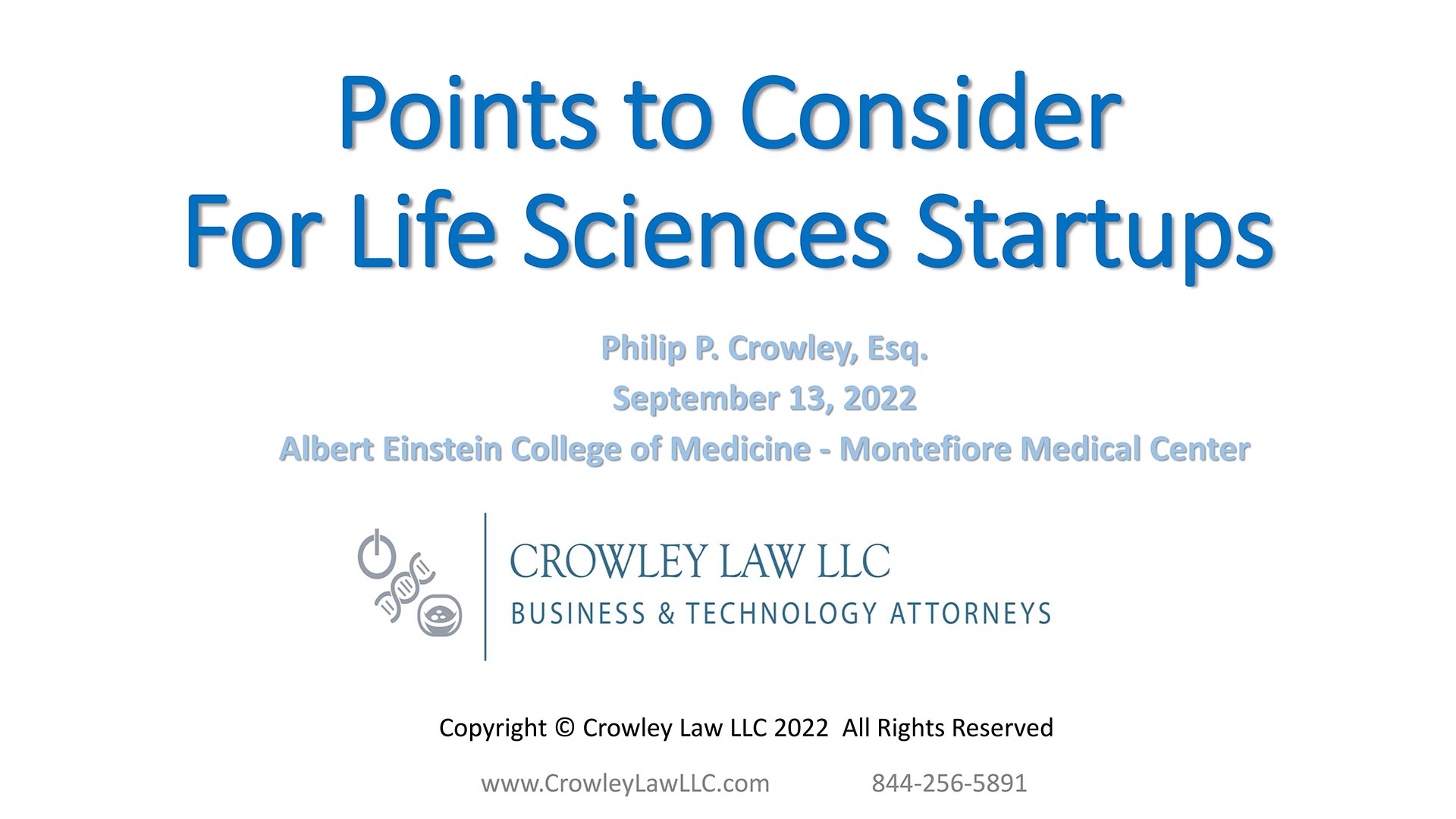 Points to Consider For Life Sciences Startups