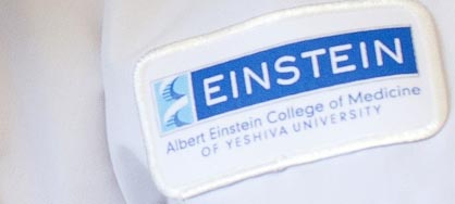 white coat Einstein patch